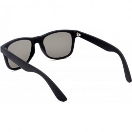 Wayfarer Stylish Retro Polarized Sunglasses Unisex 100% UV Protection - Black Frame & Green Lens - CC1856IMEK9 $33.56