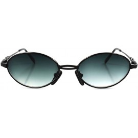 Oval Old School Vintage Retro Fashion 80's Mens Womens Indie Oval Sunglasses - Black - CI18938X247 $14.81