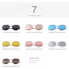 Cat Eye 2019 New Arrival Women Classic Brand Designer Cat Eye Sunglasses C01 Black - C05 Pink - CM18XHE70X8 $12.53