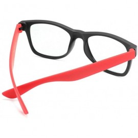 Square Fashion Classic Men's Square Frame Discoloration Polarized Sunglasses Ultra light - Red - C618XMZ7EC2 $12.75