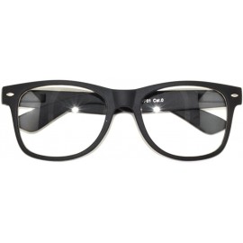 Rectangular Classic Black Vintage Sunglasses Matte - Rubber - Shiny... - Black_matte_clear - CA11VBMOE1J $10.65