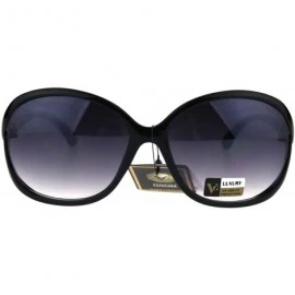 Butterfly Womens Exposed Lens Butterfly Plastic Designer Fashion Sunglasses - Black Smoke - C9185YNLIRN $11.55