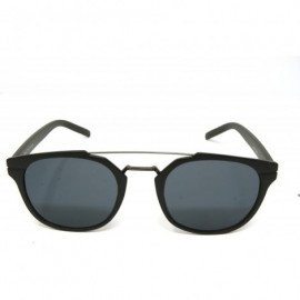 Sport Vintage Retro Top Crossbar Flat Lens - Big Matte Black / Smoke Lens - C31859A7MX8 $16.84