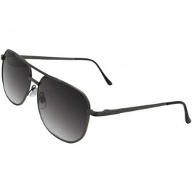 Aviator Square Aviator Non Polarized Reader Sunglasses R21 - Pewter Frame-gray Lenses - C918CQSMCA4 $12.17