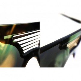 Wrap 528 Oversize XL Wraparound One Piece Rimless Shield Designer Futuristic Flat Top Sunglasses - C6182548U6Q $11.45