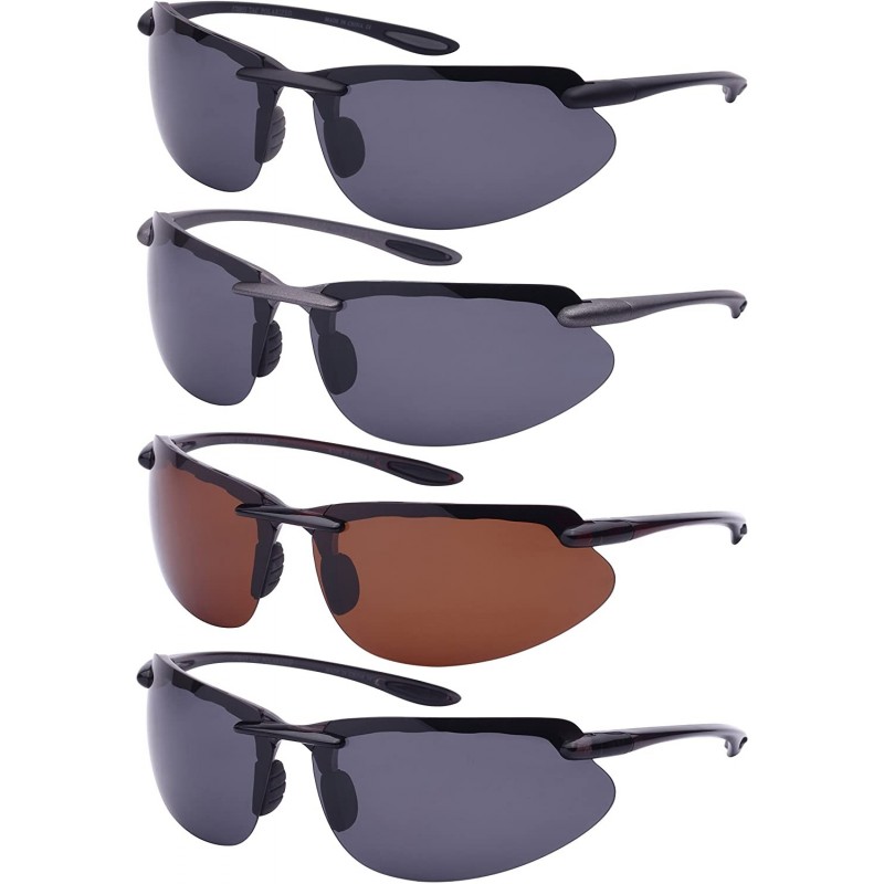 Semi-rimless Sports Sunglasses With 1.1 Mm Polarized Lens 570053-p1 