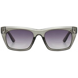 Square High-end unisex rice nails classic wild retro trend brand designer sunglasses UV400 - Grey - CX18RLE796U $15.31