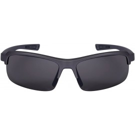 Rectangular Men's Half Frame Rectangular Frame Sunglasses w/Interchangeable Lens 570077-FM - Matte Grey - C3126Y46EV1 $12.46