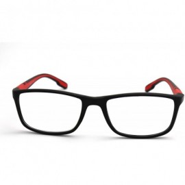 Rectangular Soft Matte Black w/ 2 Tone Reading Glasses Spring Hinge 0.74 Oz - Z1 Matte Black Matte Red - CT18SAQYKE6 $21.59