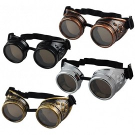 Oval Steampunk Goggles Welding Punk Gothic Glasses Cosplay Eyewear - A - CI18EWZ8ER4 $6.56