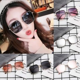 Oversized Reflective Sunglasses Polarized Oversized Colorful - Pink - C0196IS8RX7 $11.10