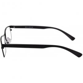 Rectangular Clear Lens Eyeglasses Anti Glare Polarized Clip on Sunglasses Men-9914 - C1 - CY12M9J22GV $27.10