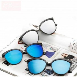 Oversized Candies Brand Designer Cat Eye Sunglasses Women Luxury Plastic Sun Blue Lens - Red Lens - CD18YKTC844 $9.03