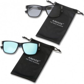 Sport Polarized Sunglasses Driving Glasses Black Purple - 2pcs-blue-black - CC18W4KT8GG $22.11