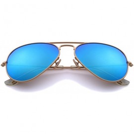 Aviator Classic Pilot Polarized Sunglasses for Men/Women58mm O8025 - Blue Mirror - CB18H3EYRHO $11.29