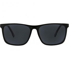 Square Highbrow Square Reading Sunglasses- Black- 56 mm + 2 - C718XDDG24K $15.87