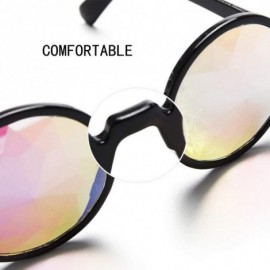 Goggle Kaleidoscope Glasses Rainbow Prism Sunglasses Goggles Cosplay Party - White+pink - CZ18SZACD9H $12.66