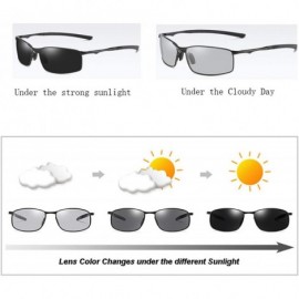 Square Polarized Photochromic Sunglasses Men Transition Lens Driving Glasses Driver Safty Goggles Gafas De Sol - C51984WQWY5 ...