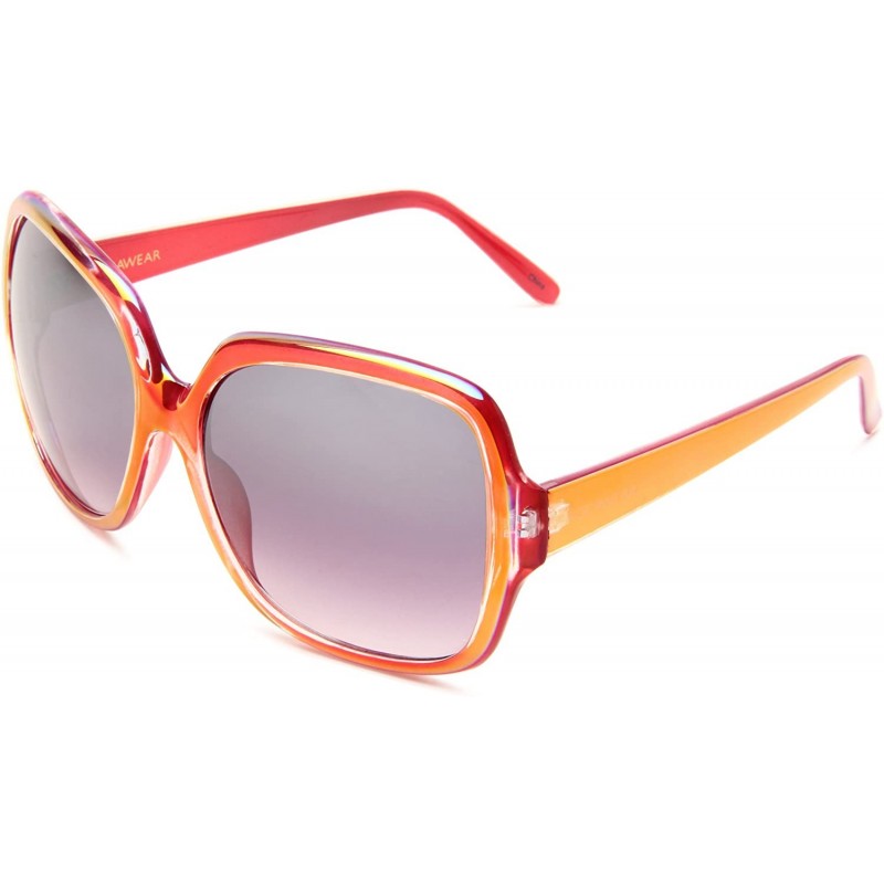 Oversized Women's R3010 Sunglasses - Red - CK1176B5A1B $44.49