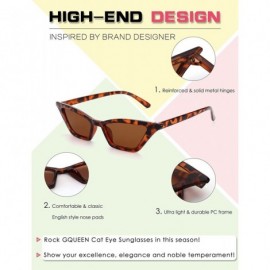 Cat Eye Clout Goggles Vintage Cat Eye Sunglasses Mod Style UV Protection Kurt Cobain shades-GQS8 - CX18D4NYU4G $12.92