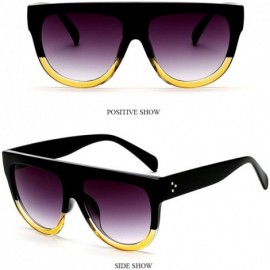 Oversized Mens Womens Outdoor Oversized Sunglasses Driving Protection 2 Colors - Yellow - C818CXD6QUL $11.55