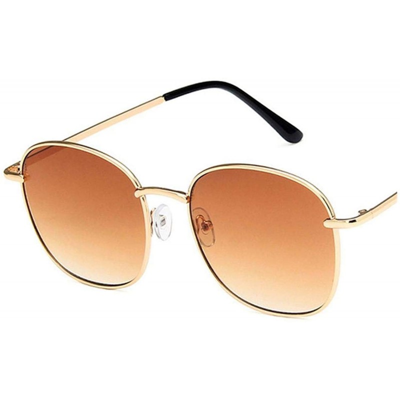 Round 2019 Vintage Large Frame Women Sunglasses Lady Luxury Retro Metal Glasses Mirror UV400 Oculos De Sol Shopping - CE199C9...