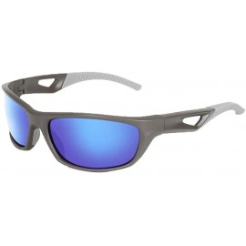 Rectangular Unisex Sports Polarized Sunglasses UV400 Protection Running Fishing Golf Cycling - A - CW196YYC3RM $11.56