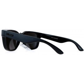 Wayfarer Mens Mirror Lens Gangster Oversize Horn Rim Sunglasses - Silver - C512MWYY7YY $8.84