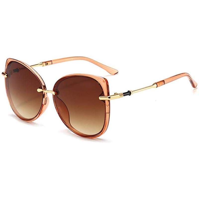 Cat Eye Retro sunglasses fashion cat eye sunglasses - Tea Box Progressive Tea - CV1999L8YXT $19.89