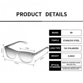 Sport Unisex Polarized Sunglasses Classic Stylish Sun Glasses for Man Women 100% UV Protection - Silver - CY18U0MNEZY $10.53