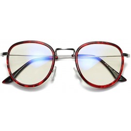 Rectangular Men Women Anti Blue Light Glasses - Round Eyeglasses Clear Lens Glasses Frame - C33 - CO18CSGDR0M $9.67