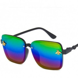 Square Unisex Sunglasses Fashion Yellow Drive Holiday Square Non-Polarized UV400 - Multicolor - CN18RLIA6QT $8.42