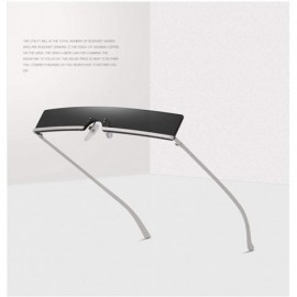 Square Fashion oversized square sunglasses Unique - Silver-gray - CH18YDQK6EN $9.58