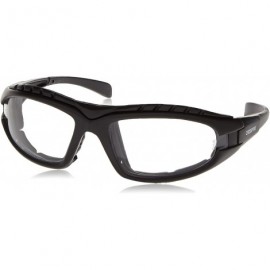 Sport Safety Glasses Diamondback Shiny Red Frame Foam Lined - Clear Anti-Fog Lens - CM1190O6DO1 $12.86