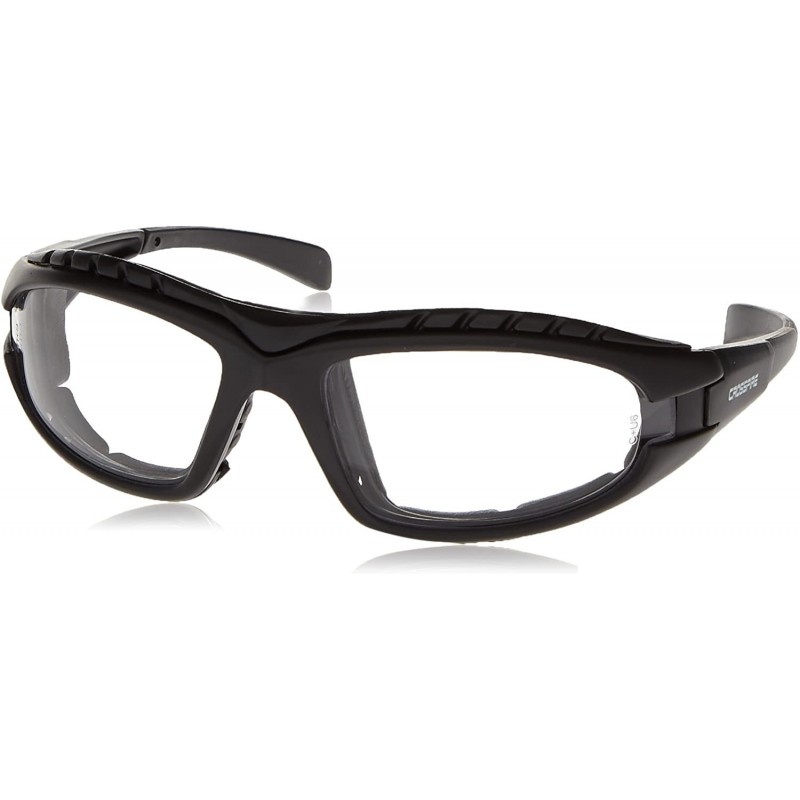 Sport Safety Glasses Diamondback Shiny Red Frame Foam Lined - Clear Anti-Fog Lens - CM1190O6DO1 $12.86