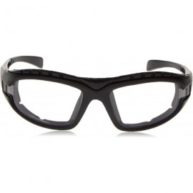 Sport Safety Glasses Diamondback Shiny Red Frame Foam Lined - Clear Anti-Fog Lens - CM1190O6DO1 $12.86