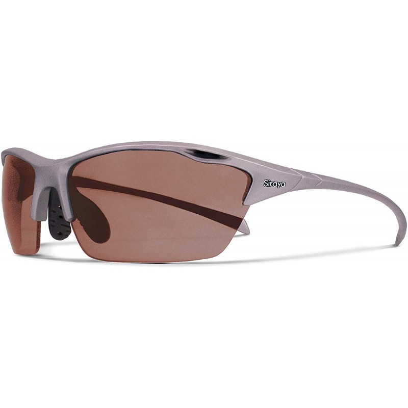 Sport Alpha Sliver Golf Sunglasses with ZEISS P5020 Red Tri-flection Lenses - CW18KN5GXQL $19.83