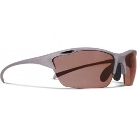 Sport Alpha Sliver Golf Sunglasses with ZEISS P5020 Red Tri-flection Lenses - CW18KN5GXQL $19.83