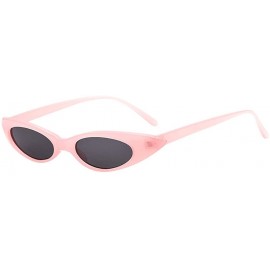 Rimless Retro Vintage Clout Cat Unisex Sunglasses Rapper Oval Shades Grunge - 8192d - C418RT8TT3I $10.00