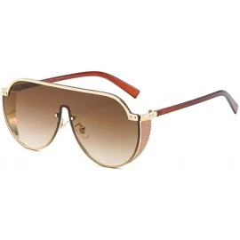 Aviator Sunglasses - One Piece - Sunglasses - Personality - Men'S And Women'S Thick-Edged Sunglasses - C918X0CWSUZ $40.95