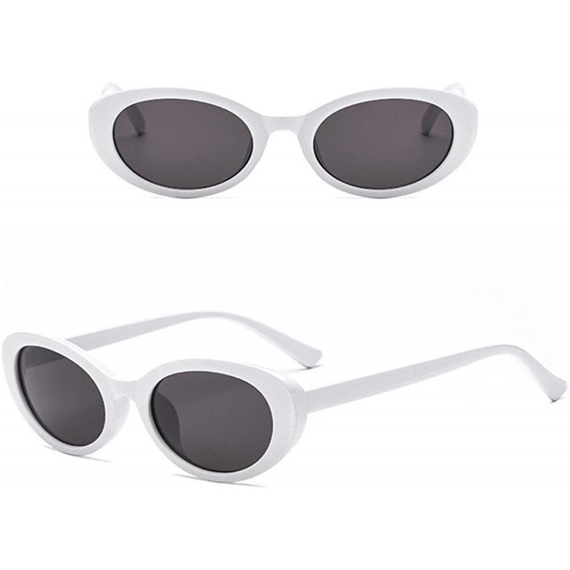 Oval Goggles Sunglasses Retro Oval Women Sunglasses - CW1943Q8QY7 $11.78