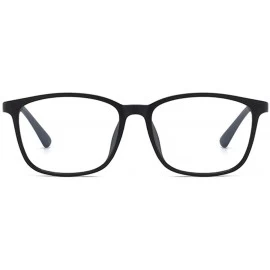 Square Eyestrain Photochromic Eyeglasses Sunglasses Magnification - Black 1 - C0197QWL2UY $16.05