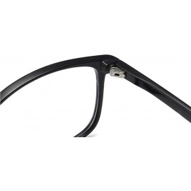 Square Eyestrain Photochromic Eyeglasses Sunglasses Magnification - Black 1 - C0197QWL2UY $16.05