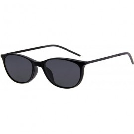 Oversized Vintage Clear Lens Glasses With Fashion Polarized Sunglasses Clip L8172 - Oval Black - C412O1WSBQN $14.59