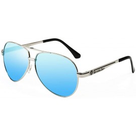 Aviator Retro Unisex Polarized Sunglasses for Men-100% UV protection - Styleb Blue - CI18ATDMXWG $20.83