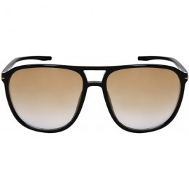 Oversized Oversized Classic Square Aviator Brow Bar Plastic Sunglasses 541088-KGM - C018C4M4OIS $11.49