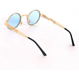 Round Vintage Sunglasses Designer Colorful Rhinestone - C318URE8Q78 $13.87