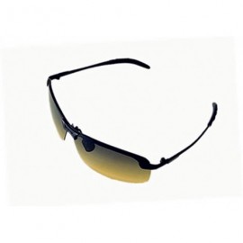 Rimless Photochrommic Lens Polarized Light Night Driving Movement Sunglasses Al-Mg Light - 03 Black Frame - CY18OXNSE5R $11.94