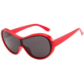 Sport Casual Oversized Sunglasses Men Wraparound - E - C018SC0ETAK $11.56