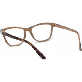 Rectangular Womens Horn Rim Rectangular Bi-focal Reading Glasses - Tortoise - C2193XOEU7Q $11.74